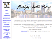 Tablet Screenshot of michigansheltierescue.net